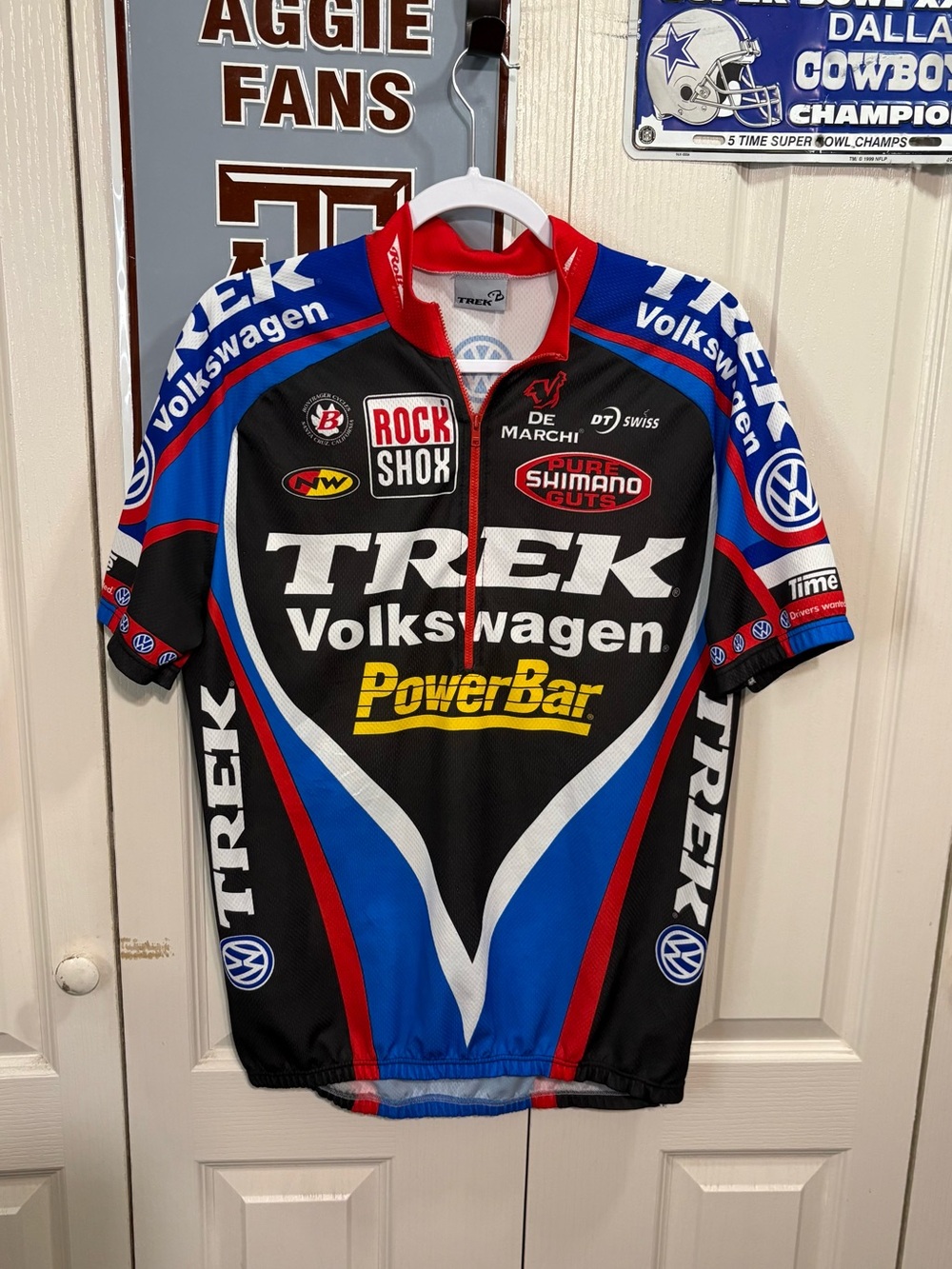 Volkswagen PowerBar Men's Cycling Jersey - Black/Blue/Red